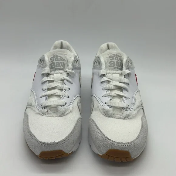 New Nike Air Max 1 BG ‘The Bay’ GS - FJ4628-100 White/Red NWOB